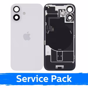 Задний чехол, совместимый с Apple iPhone 16 / Белый / (Service Pack)