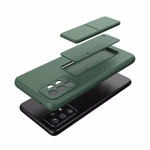 Wozinsky Kickstand Case silikoninis dėklas su stovu Xiaomi Redmi Note 11 Pro raudonas