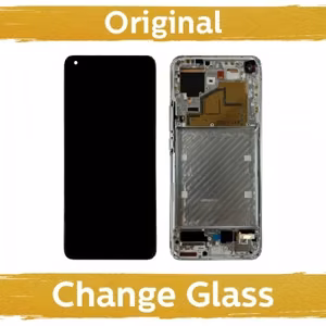LCD дисплей для Xiaomi Mi 11 5G с рамкой / полночный серый (восстановленный: Китай)