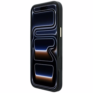 Чехол Guess Embossed 4G Classic MagSafe для iPhone 17 Pro Max / 18 Pro Max, чёрный