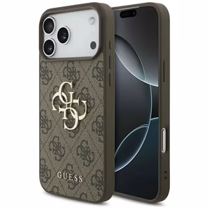 Guess 4G Big Logo Чехол для iPhone 17 Pro Max - коричневый