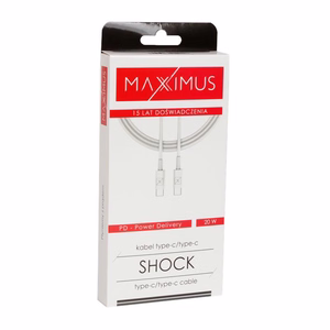 Кабель MX SHOCK 20W PD C/C белый