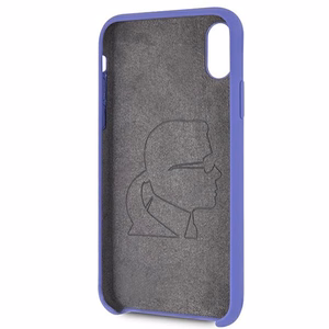 Karl Lagerfeld silikoninis dėklas iPhone X/Xs - violetinis