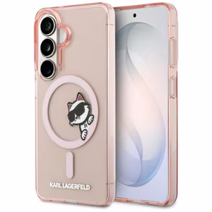 Karl Lagerfeld Case for Samsung S26 KLHMS26S6HCPSCP (Magnetic IML Peekaboo Choupette) Pink