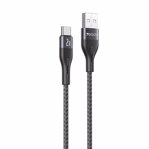 Yesido кабель CA121 18W USB/USB-C 1м 2A чёрный