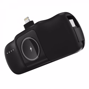 Išorinė baterija POWER BANK Wozinsky (WF16-YLS) lightning + Apple Watch Charger 5000mAh (20W) juoda