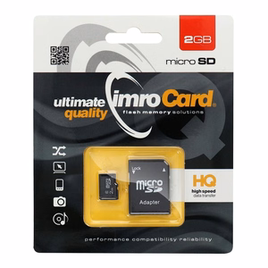 Atminties kortelė 2GB microSDHC cl. 6 + adapteris