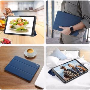 Чехол Dux Ducis Domo Samsung X210/X215/X216 Tab A9 Plus 11.0 тёмно-синий