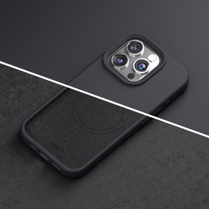 Etteri Silikoninis Mag dėklas for iPhone 15 Pro 6,1" juodas