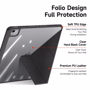 Phone Case Dux Ducis "Magi" for Apple iPad Air 13 (2025) / Air 13 (2024) / iPad Pro 12.9 (2018 / 2020 / 2021 / 2022) Black