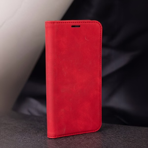 Smart Suede case for Motorola Moto E14 / G24 / G04 / G04S red