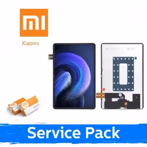 LCD ekranas skirtas Xiaomi Mi Pad 6 juodas su rėmeliu (Service Pack)