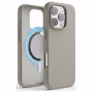 Telefono dėklas „TM MagSafe Silicone“ skirtas iPhone 15 Pro Max / Clay /