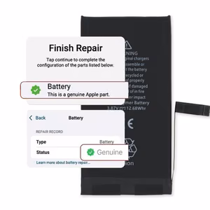 Baterija suderinama su iPhone 14 Plus / savidiagnostika / nustatymai: originali