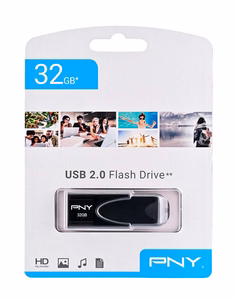 PNY Attaché 4 2.0 32GB USB atmintinė USB Type-A juoda