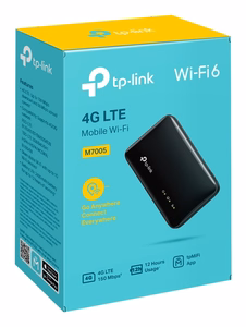 TP-Link M7005 belaidis maršrutizatorius 2.4GHz 4G juodas