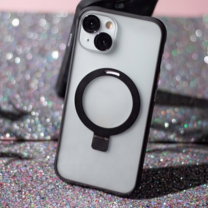 Mag Ring dėklas telefonui iPhone 13 6,1" juodas