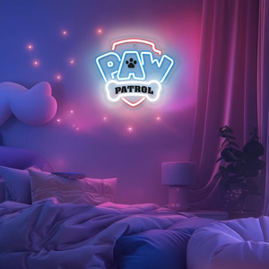 Pakabinamas Paw Patrol LED neoninis šviestuvas ant organinio stiklo – logotipas OW-130146