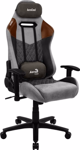 Aerocool DUKE AeroSuede Universali kompiuterinių žaidimų kėdė Juoda, Ruda, Pilka