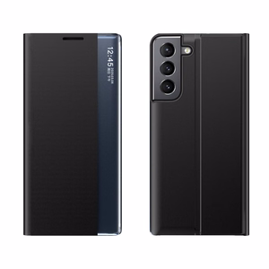 Naujas Sleep dėklas su stovo funkcija Samsung Galaxy S22 + (S22 Plus) juodas