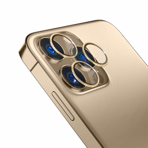 iPhone 13 Pro Max/13 Pro 9H стекло для камеры для линзы серии 3mk Lens Protection Pro - золотой