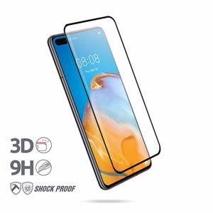 Crong 3D Armor Glass 9H grūdintas apsauginis ekrano stiklas, skirtas Huawei P40, su montavimo rėmeliu