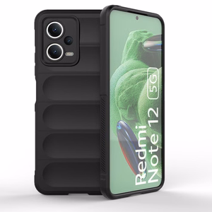 Magic Shield dėklas telefonui Xiaomi Redmi Note 12 5G / Poco X5 5G lankstus šarvuotas dėklas juoda