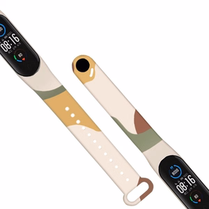 Moro dirželis Xiaomi Mi Band 5 / 6 silikoninis laikrodžio dirželis su raštu 7