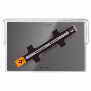 Spigen Glas.tR EZ Fit apsauginis stiklas Tesla Model X 2022 / Model S 2021 - juodas