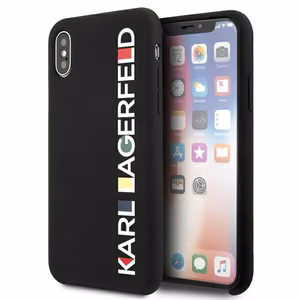 Чехол Karl Lagerfeld Glossy Bauhaus для iPhone X/XS - чёрный