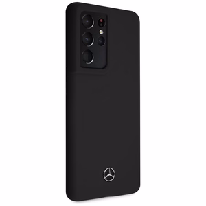Mercedes Silicone Line Case for Samsung Galaxy S21 Ultra - Black