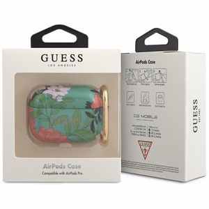 Guess GUACAPTPUBKFL01 AirPods Pro dėklas žalias/žalias N.1 Gėlių kolekcija
