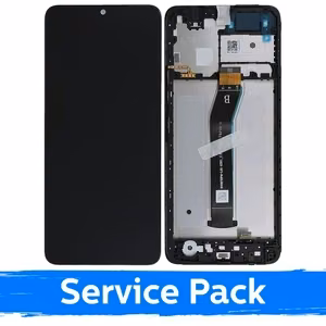 LCD дисплей совместим с Xiaomi Redmi A3 / Poco C61 4G (2024) чёрный с рамкой (Service Pack)