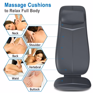 RENPHO Neck & Back Massage Cushion S Black kaklo ir nugaros masažinė pagalvė