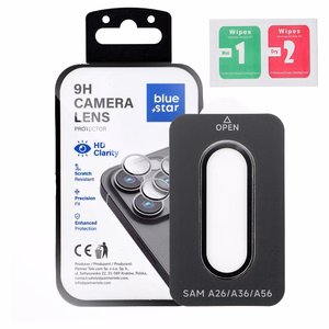 Kameros objektyvo apsauga BLUE STAR Easy Install SAMSUNG A56 juoda