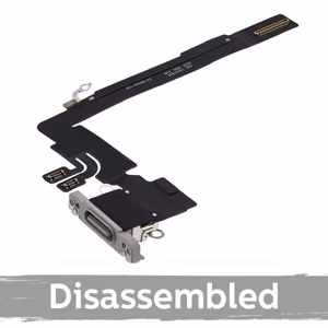 Charging Port Compatible With iPhone 16 Pro Max White Titanium (100% Original / Disassembled)