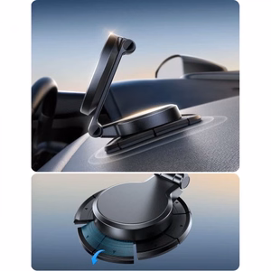 Automobilinis laikiklis-įkroviklis Joyroom JR-ZS408 (dashboard) 15W juodas