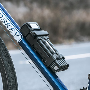 Rockbros LKXR2006 sulankstoma dviračio spyna su raktu – juoda
