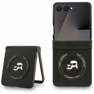 KARL LAGERFELD чехол для SAMSUNG Z Flip7 совместимый с MagSafe KLHMZF7PSMLRKCK (PU K&C PINS) чёрный