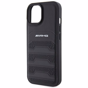 AMG odinis dėklas su įspaustomis linijomis iPhone 15 Plus - juodas