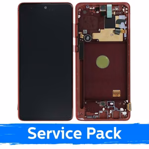 LCD дисплей для Samsung N770 Note 10 Lite с рамкой Aura Red (Service Pack)