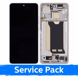 Ekranas skirtas Xiaomi Poco F7 Pro 5G su rėmeliu / Silver / (Service Pack)