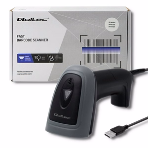 Qoltec 50863 1D ir 2D brūkšninių kodų skaitytuvas | USB