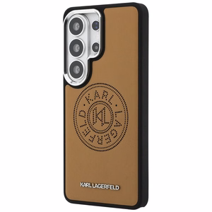 Karl Lagerfeld Perforated KL MagSafe Чехол для Samsung Galaxy S26 Ultra - коричневый