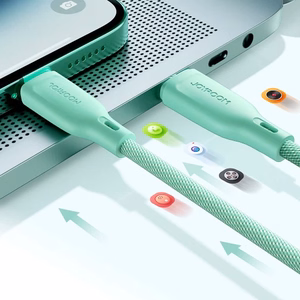Joyroom Multi-Color Series S-A34 USB-A / USB-C 100W kabelis 1m - rožinis