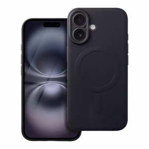 Чехол для iPhone 16 силиконовый Mag Cover совместимый с MagSafe чёрный