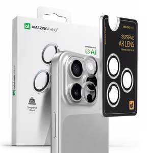 AmazingThing AR 3 Lens Glass Full Clear Tempered Glass for iPhone 16 Pro / 16 Pro Max - Transparent