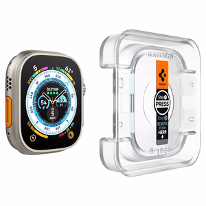 Spigen Glas.tR EZ Fit temperuotas stiklas Apple Watch Ultra / Ultra 2 (49 mm) - 2 vnt