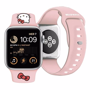 Hello Kitty Silicone Kitty Head Strap for Apple Watch 42/44/45/49mm - Pink