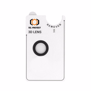 Закалённое стекло Tel Protect 3D Lens на камеру для Iphone 17 Air чёрное (линза 1 шт.)